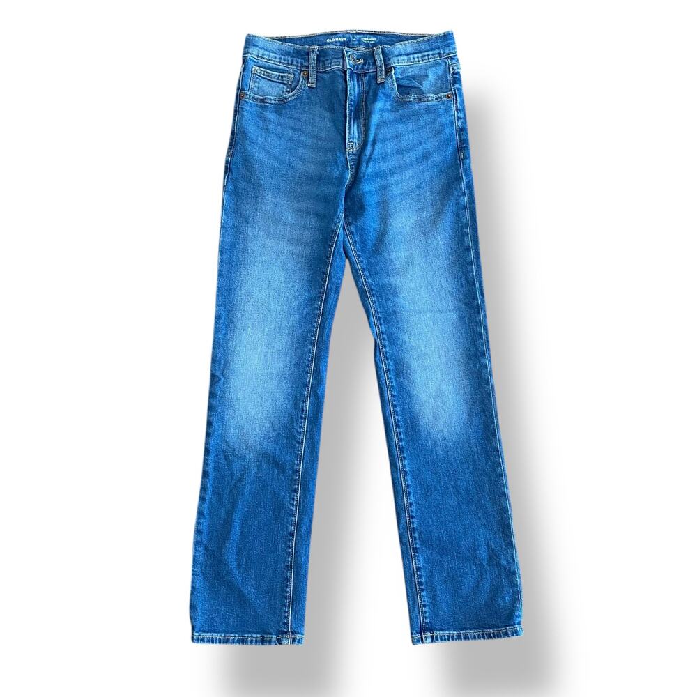 Old Navy Flex Straight Leg Jeans Boys Size 14 Blue Streetwear Casual